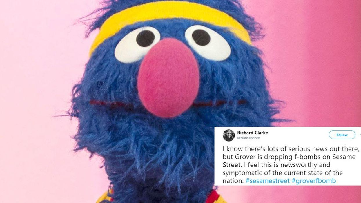 The internet can’t decide if Grover dropped the f-bomb on Sesame Street