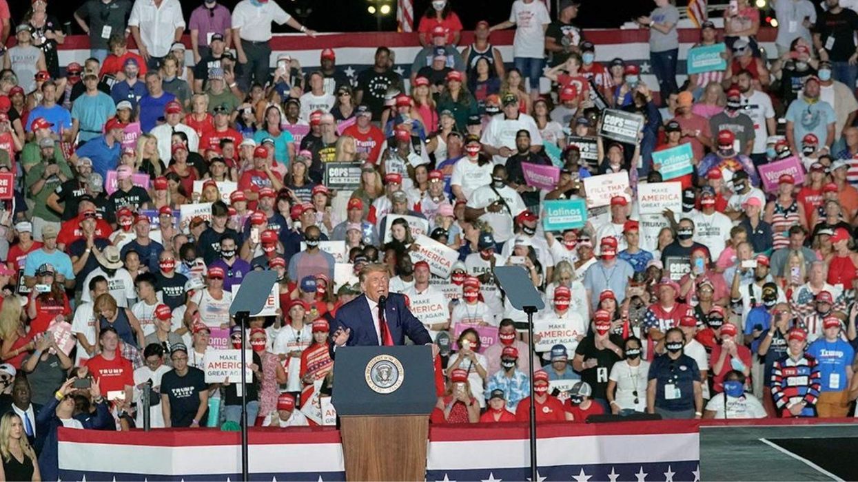 A complete timeline of the most 'unhinged' moments from Trump's 'superspreader' rally last night