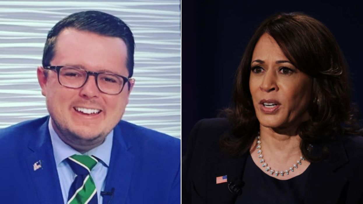 Trump supporter furious after being banned from Fox News for 'misogynistic' attack on Kamala Harris