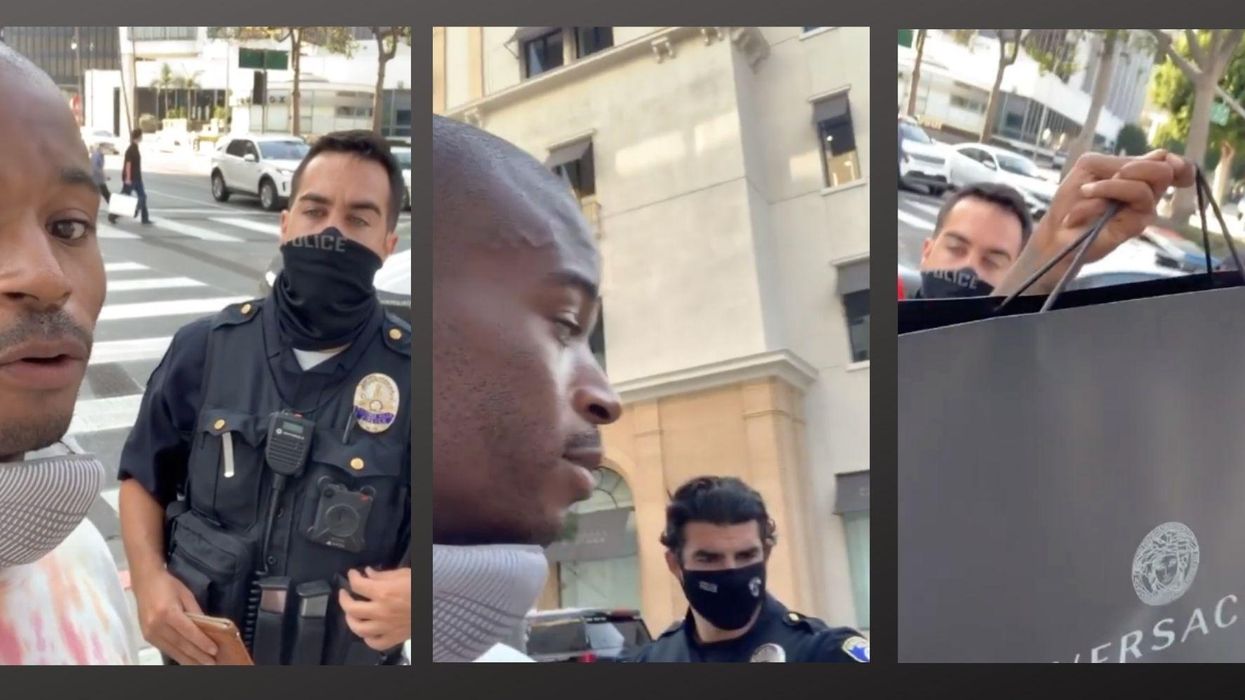 Disturbing footage shows Versace executive stopped by police in Beverly Hills 'just for being Black'