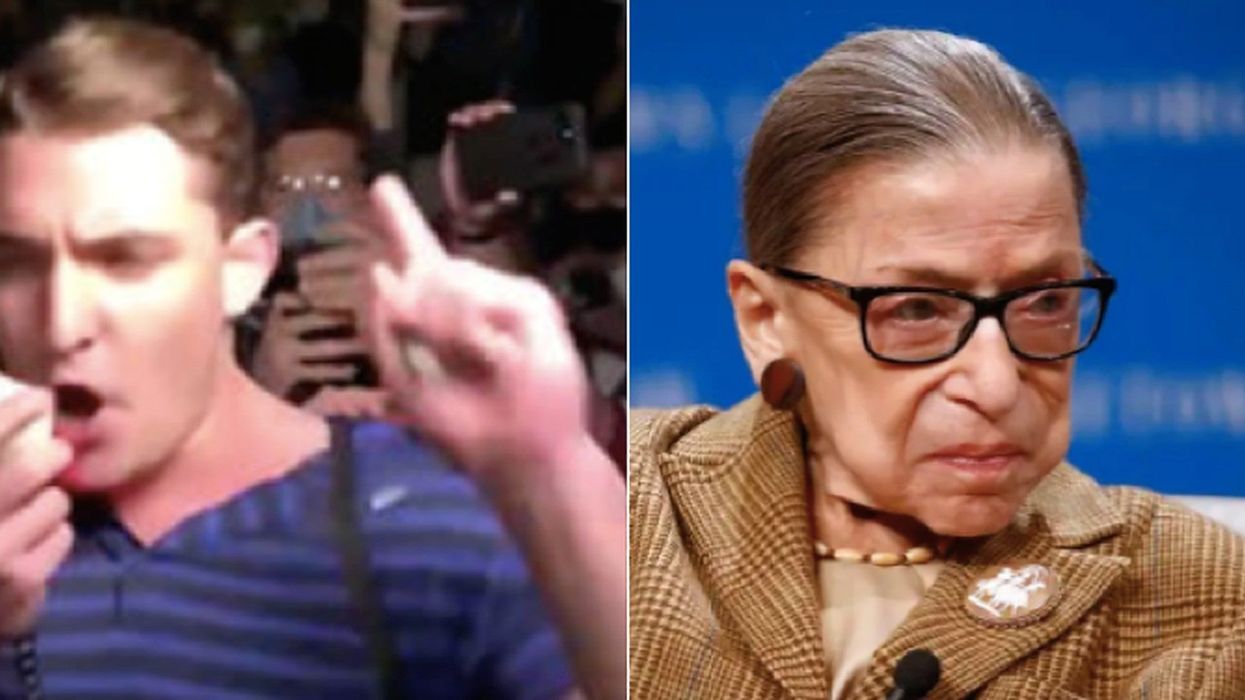 Pro-Trump conspiracy theorist Jacob Wohl crashes Ruth Bader Ginsburg vigil and screams ‘Roe v Wade is dead!’