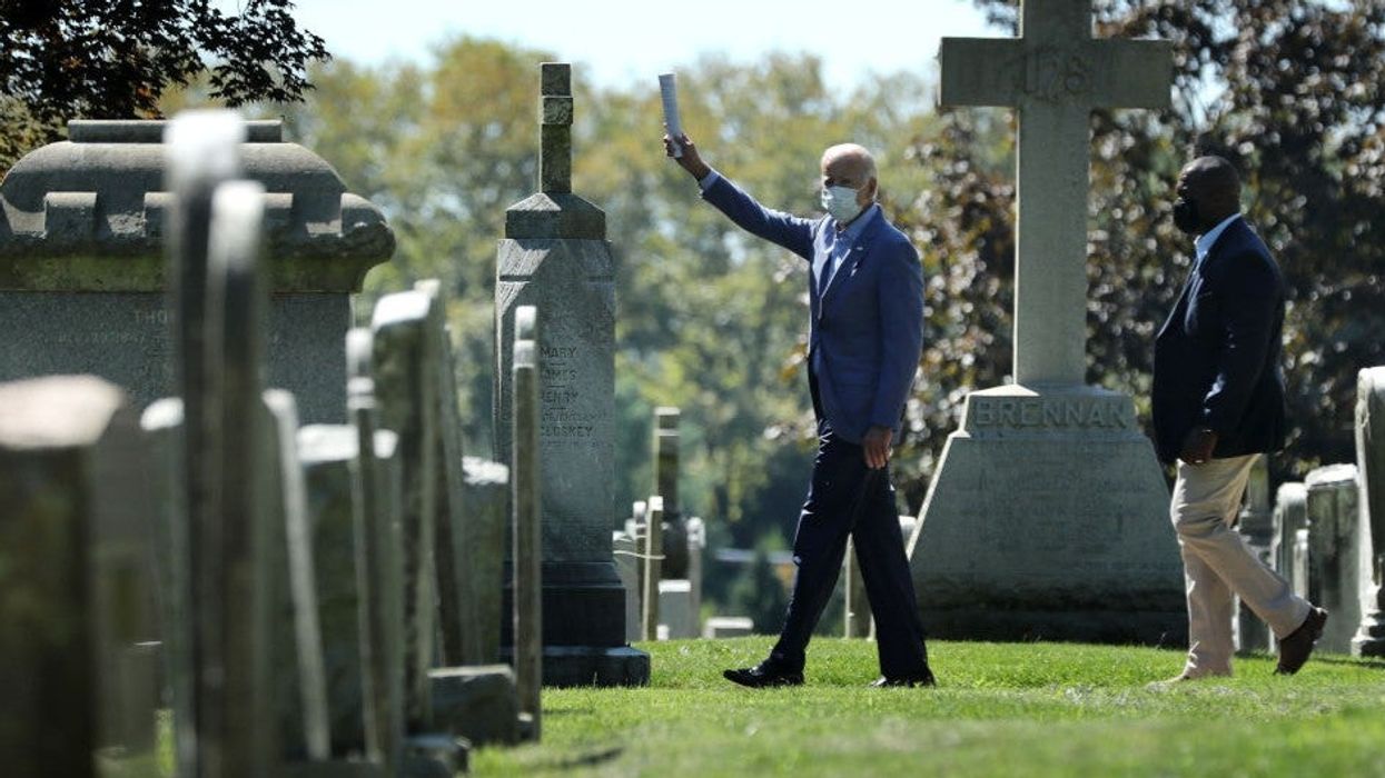 Trump campaign labelled 'sub-human' for mocking Biden as he visited his son's grave