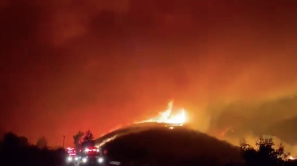 ‘Fire tornado’ ripping through California captured in terrifying video