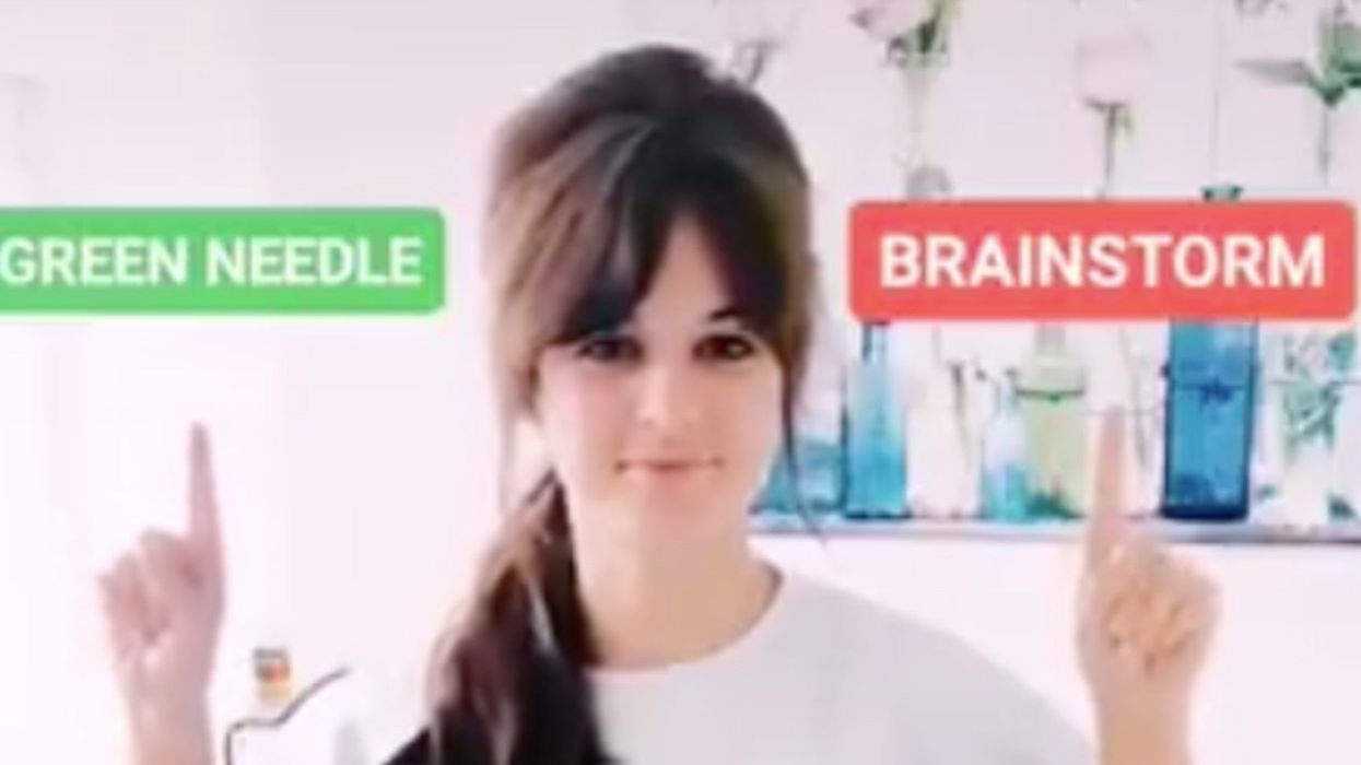 A viral video is causing people to hear two very different words but not at the same time