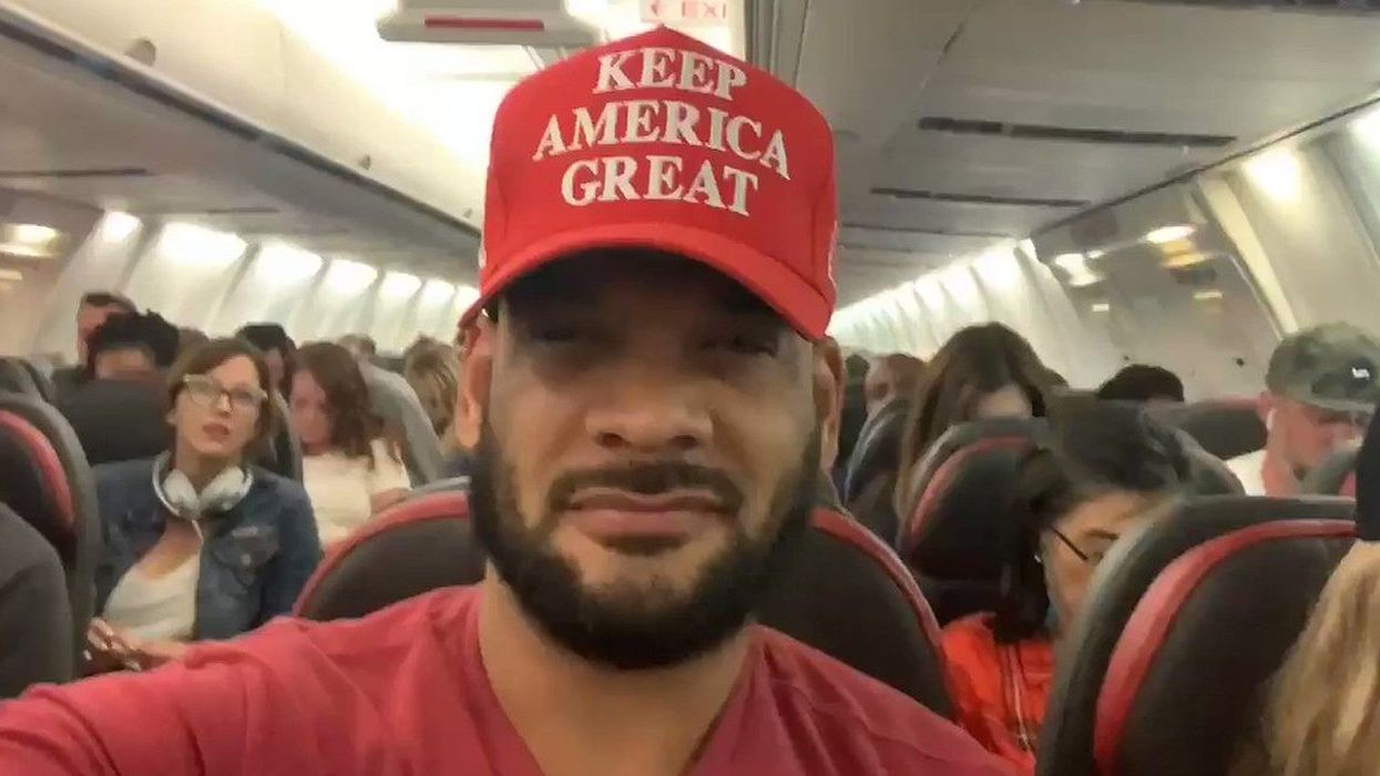 An entire flight was held up because this pro-Trump activist refused to wear a face covering