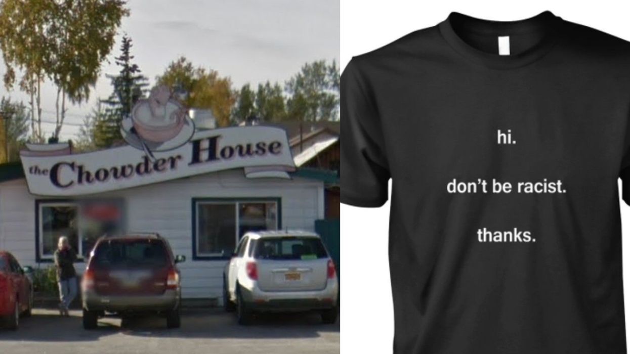 Man writes negative review of restaurant after being served by someone wearing an anti-racism t-shirt