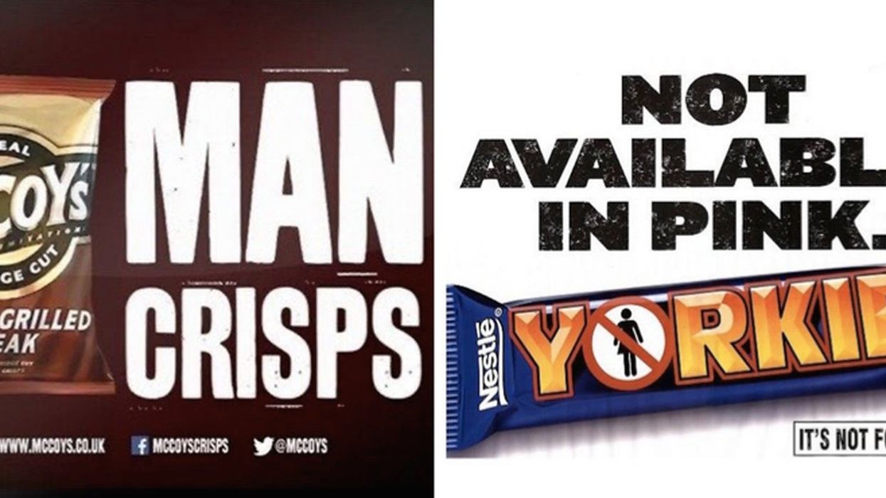 Men are seriously complaining that snack branding isn't overtly sexist anymore