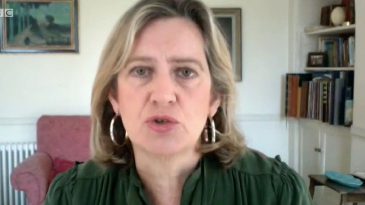 Amber Rudd criticised for telling teachers to 'go back to school' from the comfort of her own home