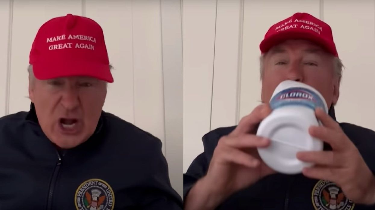 Alec Baldwin mocks Trump's coronavirus response by 'drinking bleach' during SNL sketch