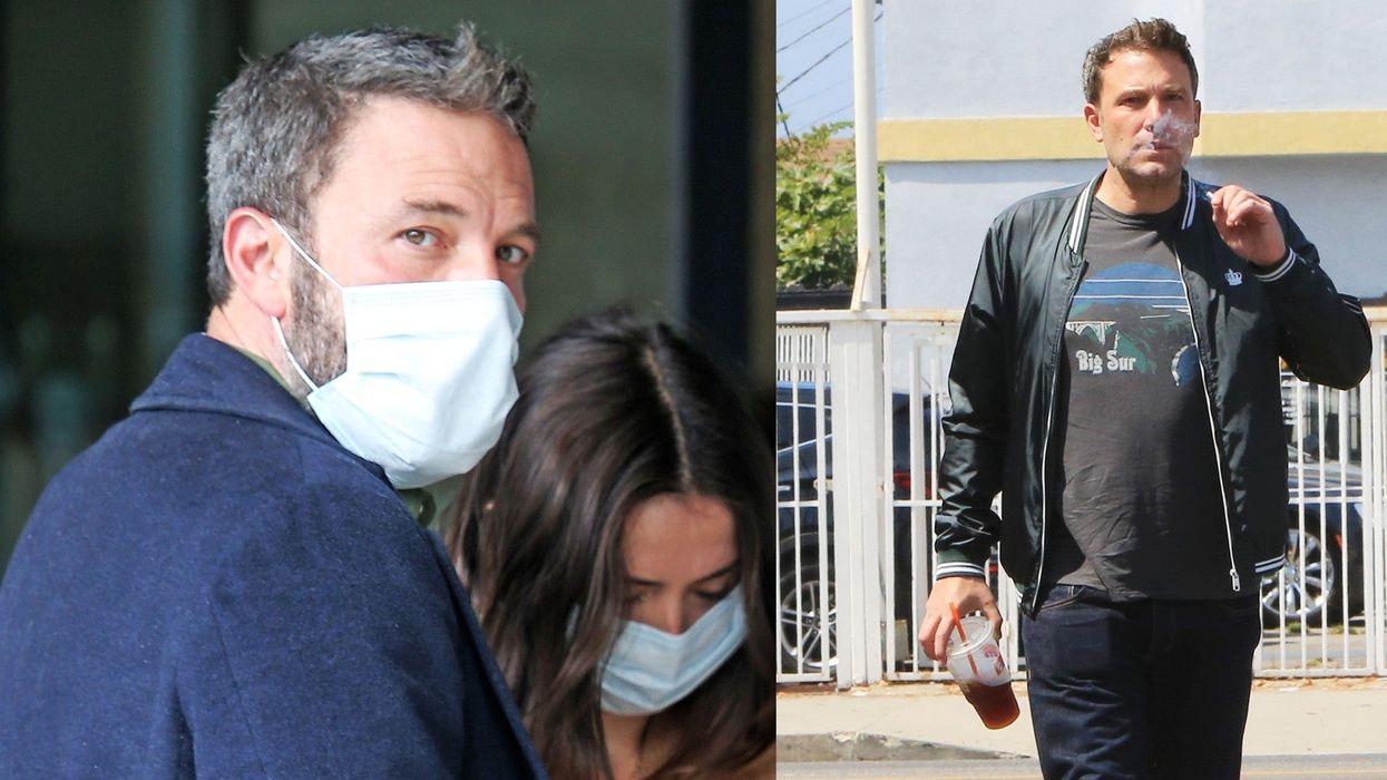Ben Affleck smoking while wearing a face mask has become the internet's new favourite meme