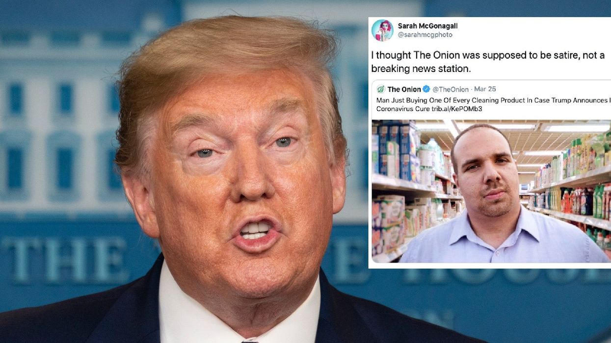 The Onion predicted that Trump would say bleach might cure coronavirus a month ago