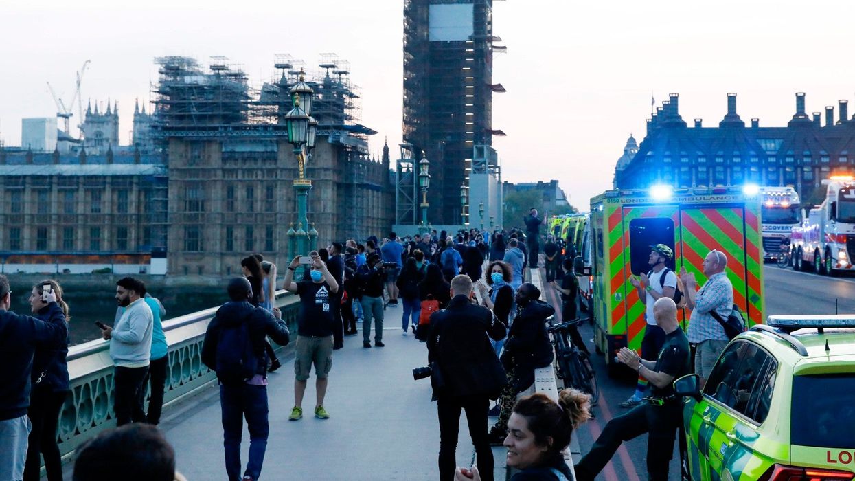 Outrage after crowds ignore social distancing rules again to Clap for Carers on Westminster Bridge