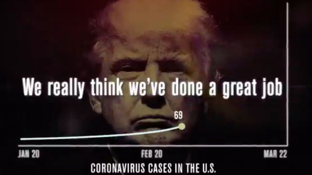 Trump is trying to ban this ad about his coronavirus response so please don't share it