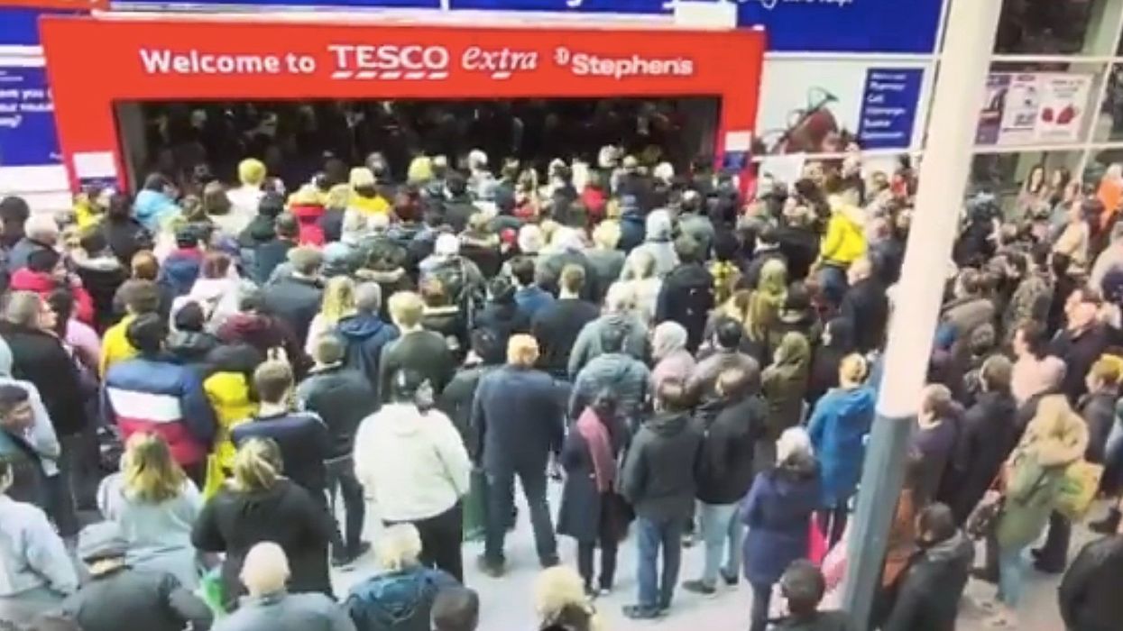 Video emerges of people ignoring social distancing in shocking supermarket rush