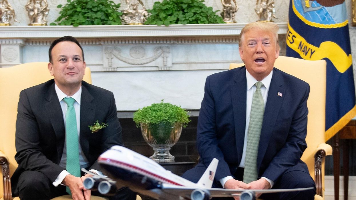 It looks like Trump forgot that the Irish prime minister is not in charge of the UK