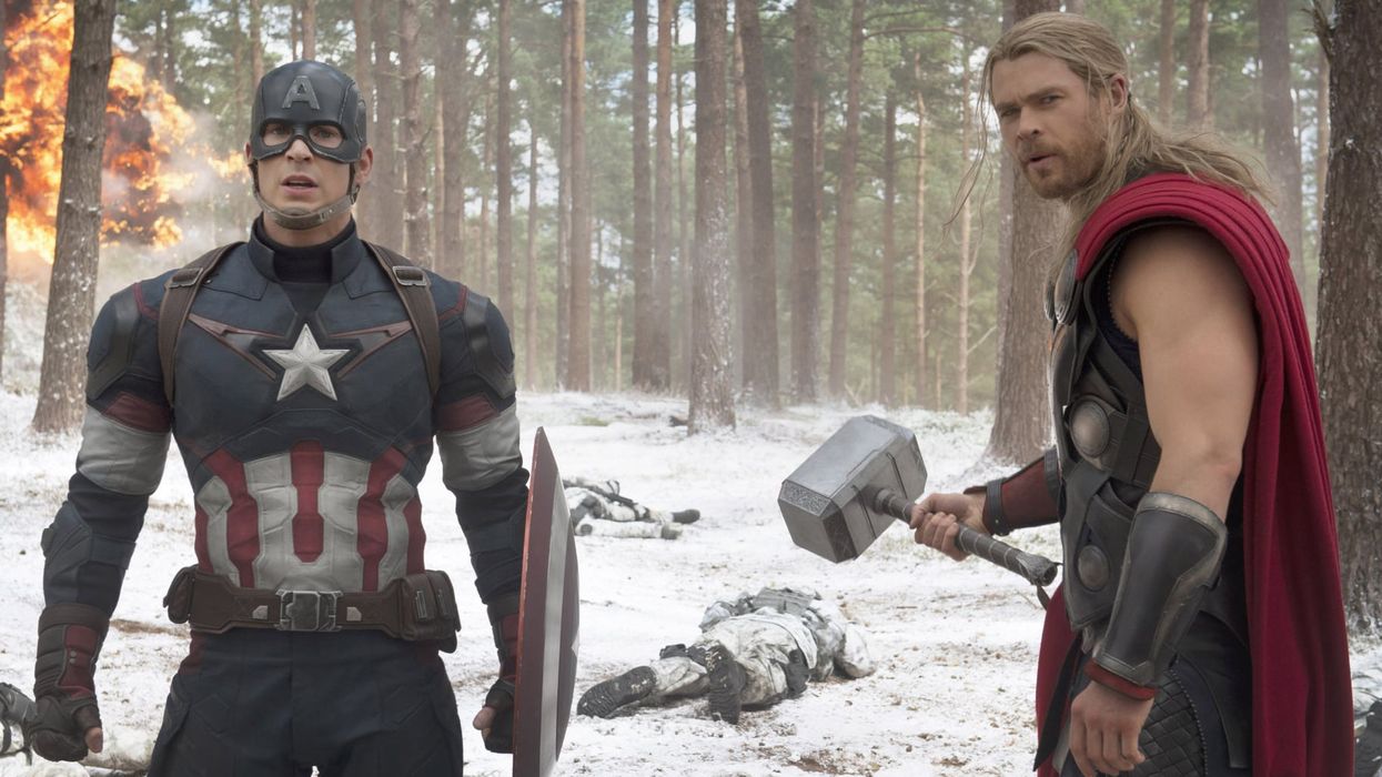 Someone remixed Captain America lifting Thor's hammer with a Transformers song and it weirdly works