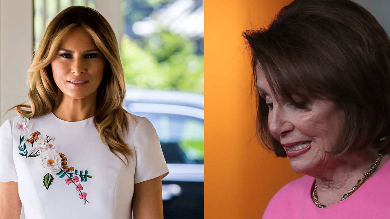 Nancy Pelosi throws shade at Melania Trump while attacking Trump’s new immigration plan