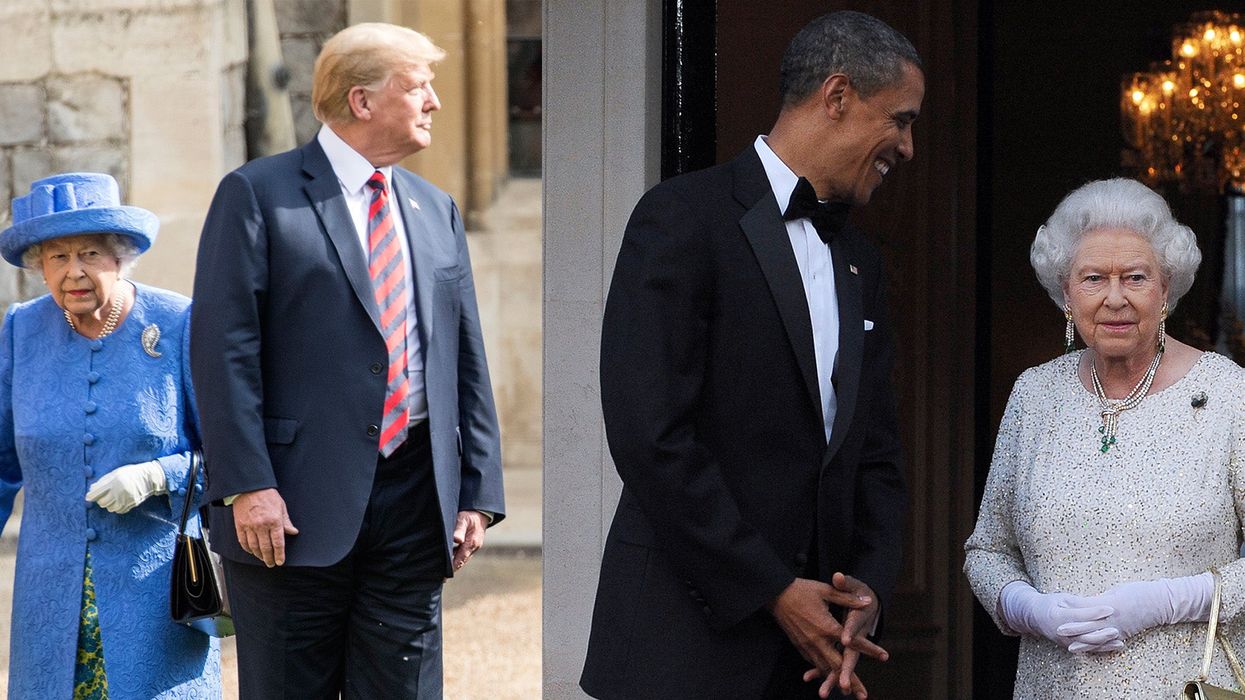 Trump and Obama's meeting with the Queen couldn't have been more different