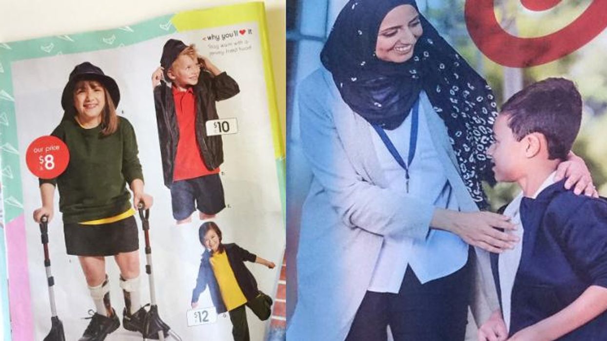 Target featured someone wearing a headscarf in their catalogue and some people are freaking out