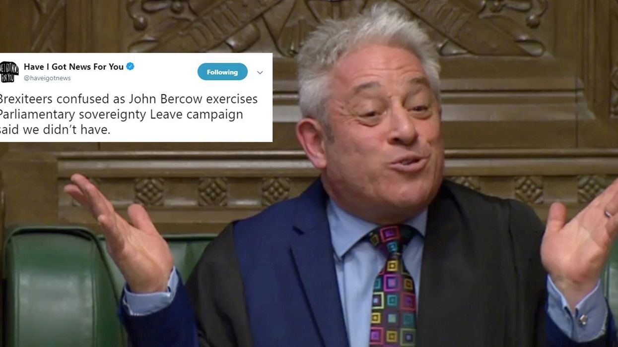 This Brexit joke should end any complaints about John Bercow blocking another vote on May's deal