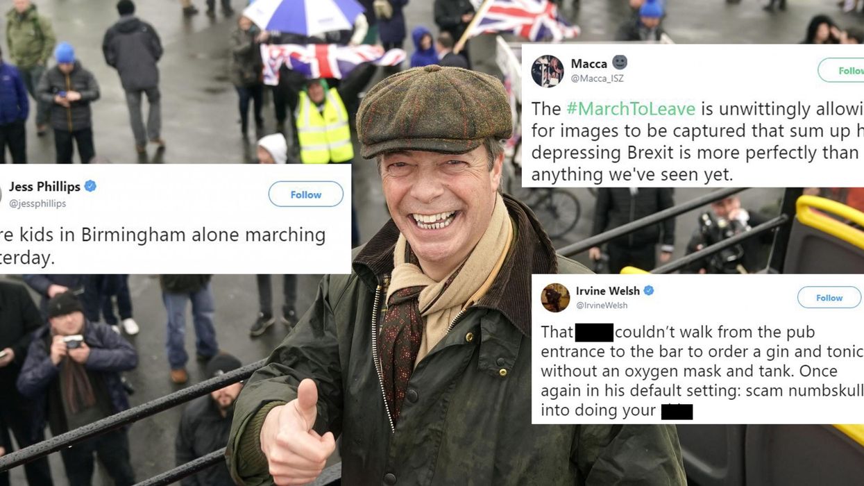 Brexit: Nigel Farage's 'March to Leave' was an epic fail and Twitter happily tore it to shreds