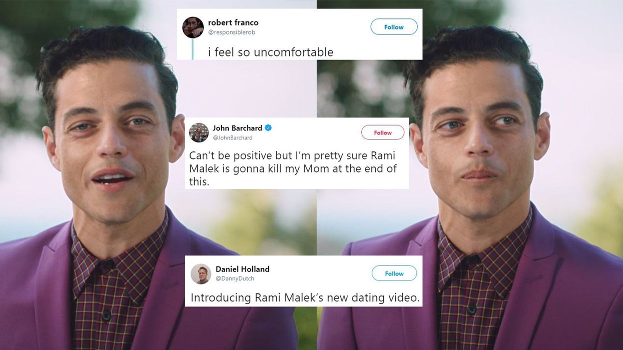 Rami Malek listed his favourite things and the video has become a creepy meme