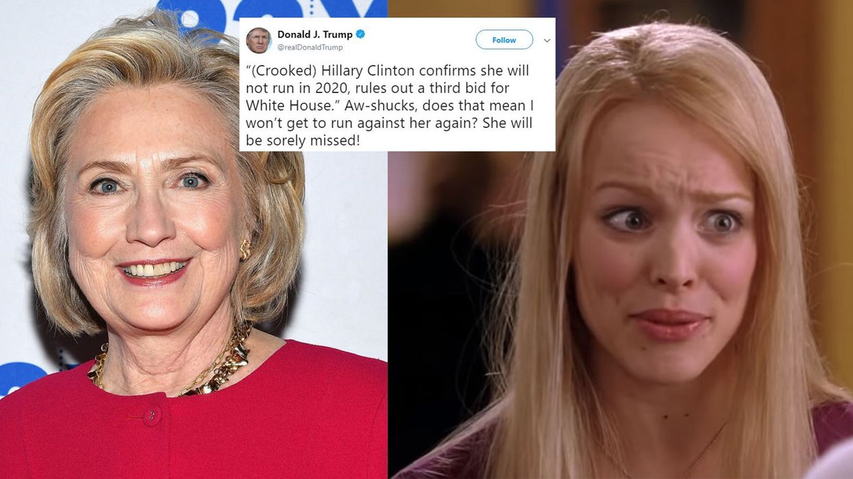 Hillary Clinton mocks Trump with Mean Girls gif after president gloats about not running against her in 2020