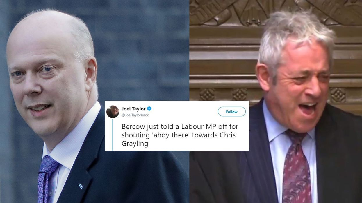 Chris Grayling mocked after Labour MP references his failed ferry deal by shouting 'ahoy there' during Commons debate