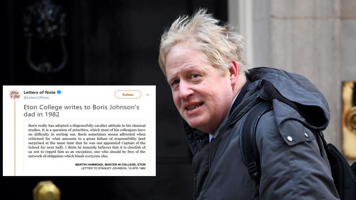 Boris Johnson criticised over 'gross failure of responsibility' in resurfaced letter from his school days