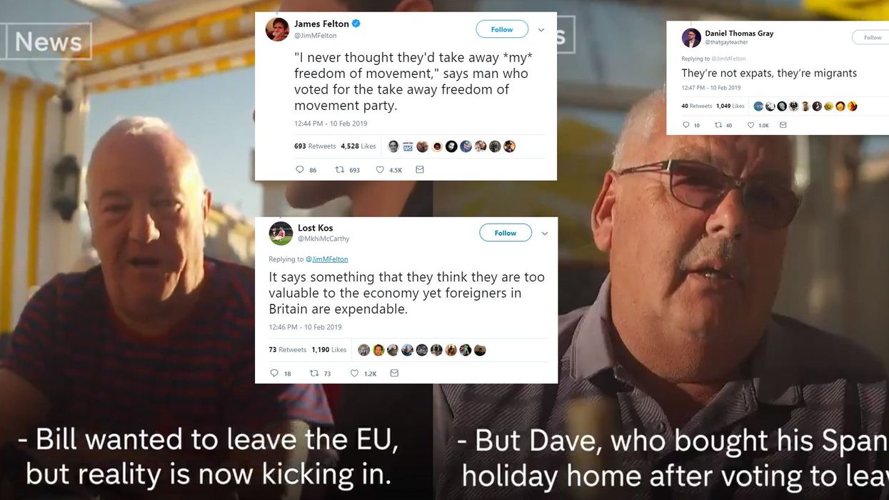 These Leave Voters who live in Spain have just realised that the end to free movement also applies to them