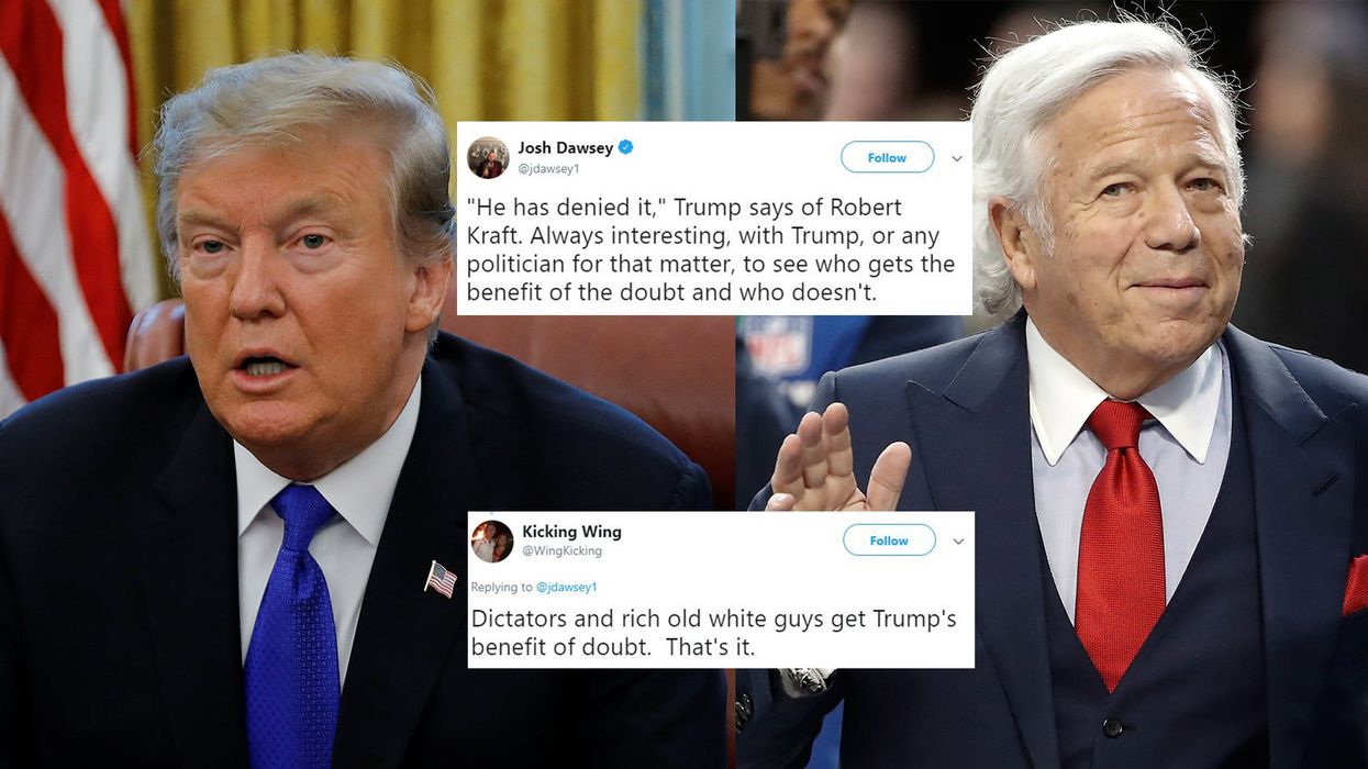 Robert Kraft: Trump appears to defend arrested NFL team owner and everyone made the same point