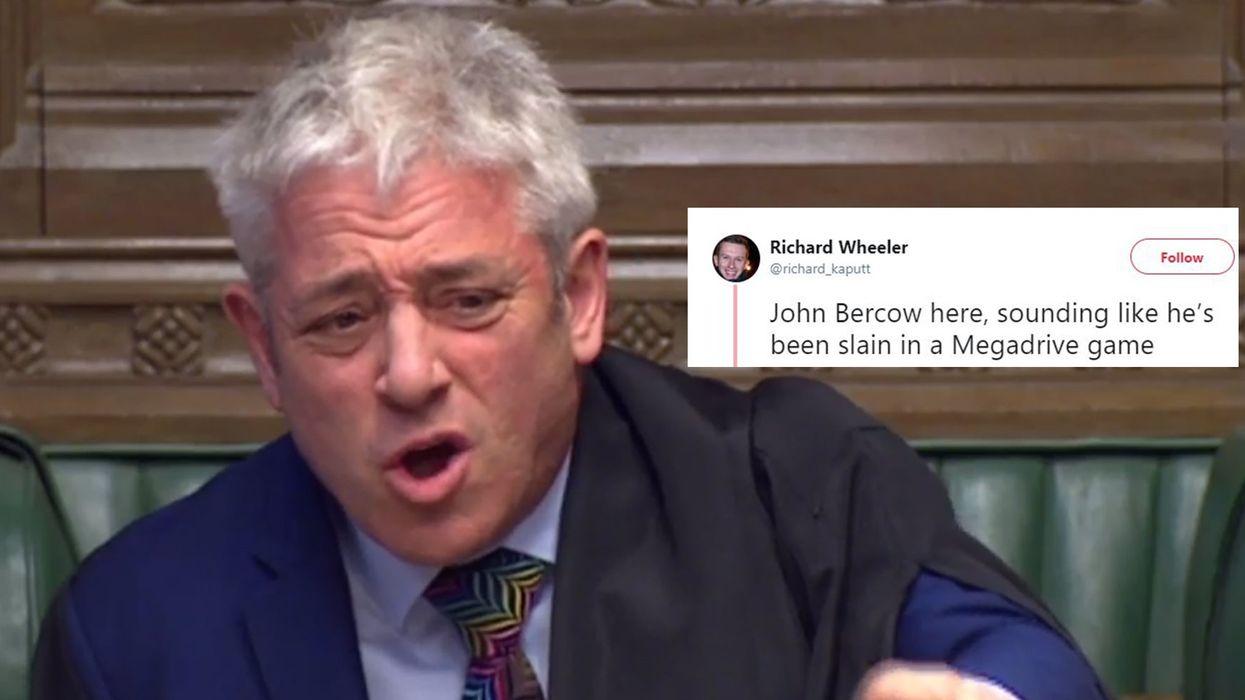 This clip of John Bercow telling MPs to hush has gone viral, and it's hilarious