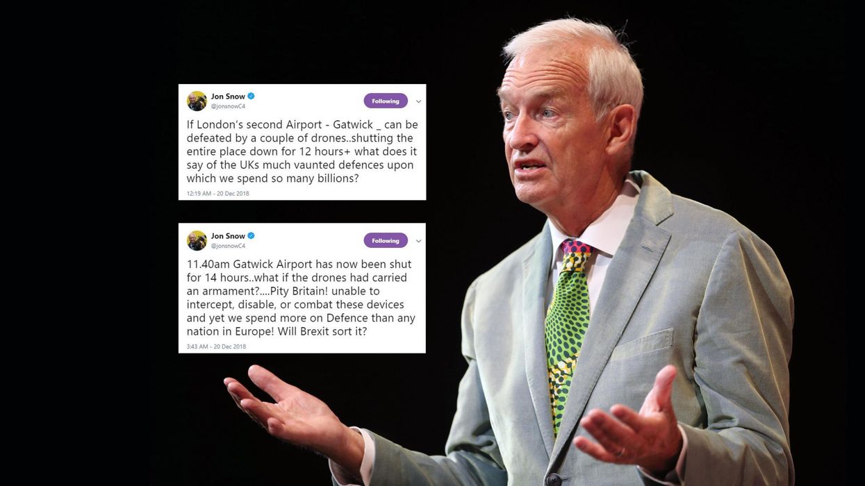 Jon Snow perfectly summed up everyone’s thoughts on the Gatwick drone closure