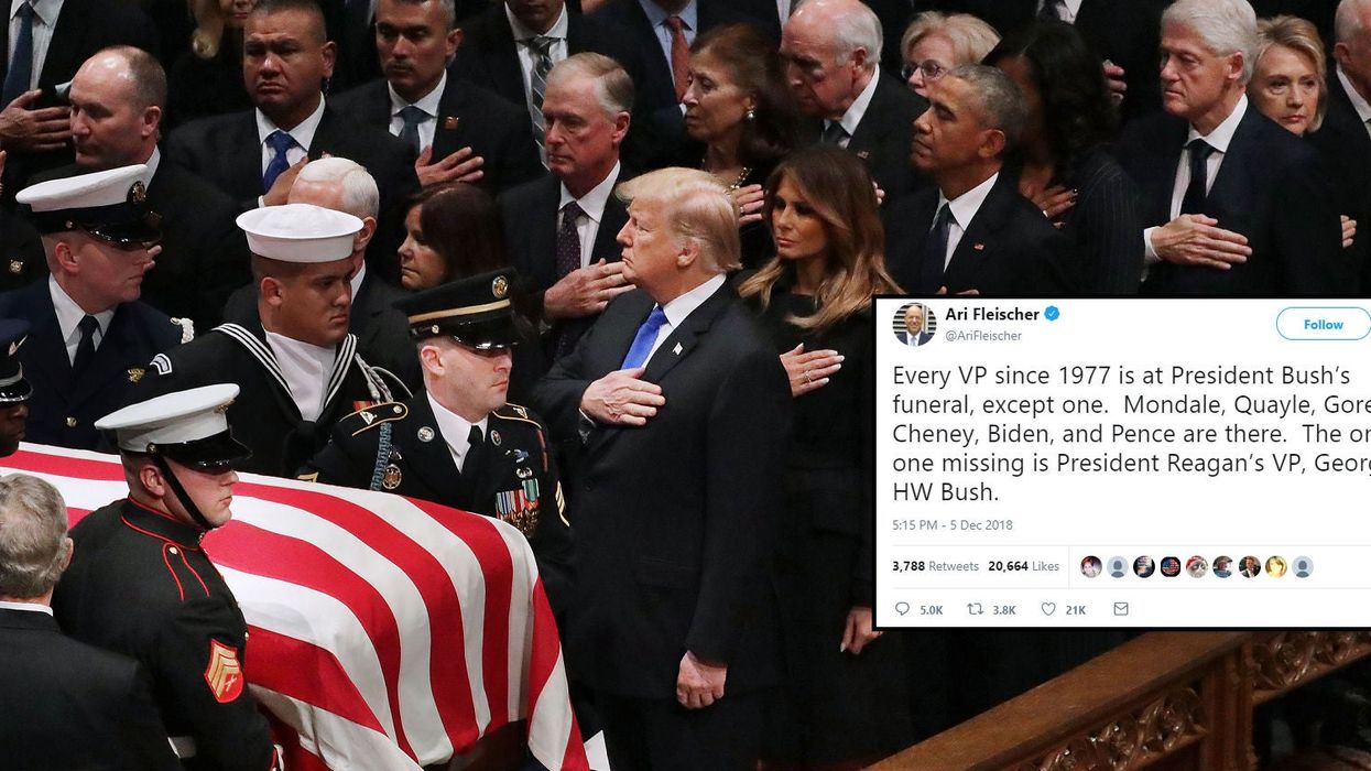 A former White House official said George HW Bush didn’t attend his own funeral and people are confused