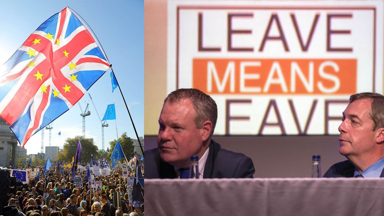 Brexit March: The difference between the People's Vote and Leave Means Leave in 8 pictures