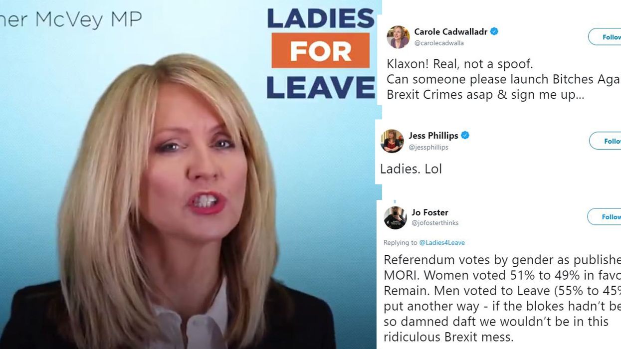 Brexit: Esther McVey has launched a 'Ladies for Leave' campaign and everyone is making the same point