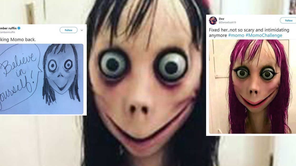 People are making the 'Momo challenge' less scary and using it to spread positivity