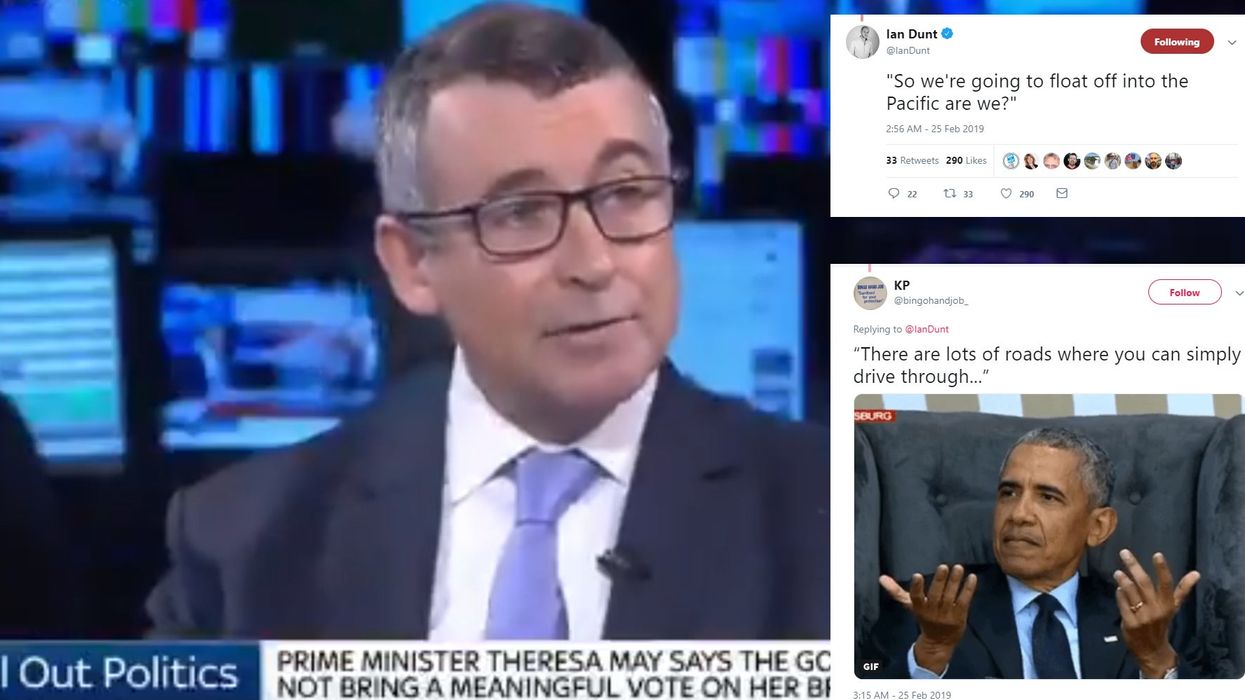 Tory Brexiteer mocked over comments about Swiss border during Sky News interview