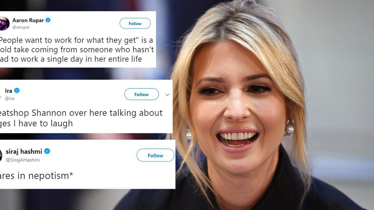 Ivanka Trump doesn't think that American people want a 'guaranteed minimum wage' and everyone made the same point
