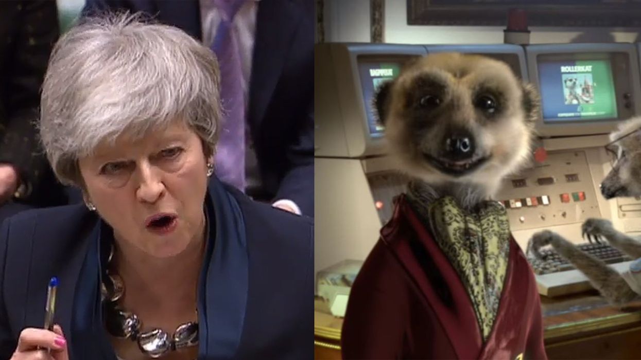 Theresa May quoted a cartoon meerkat in response to a question on Brexit. Yes, really