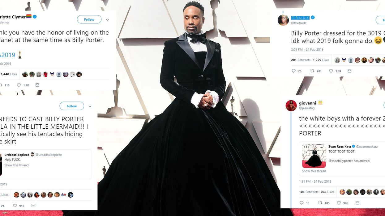 Billy Porter wore a tuxedo gown to the Oscars and people can't stop talking about it