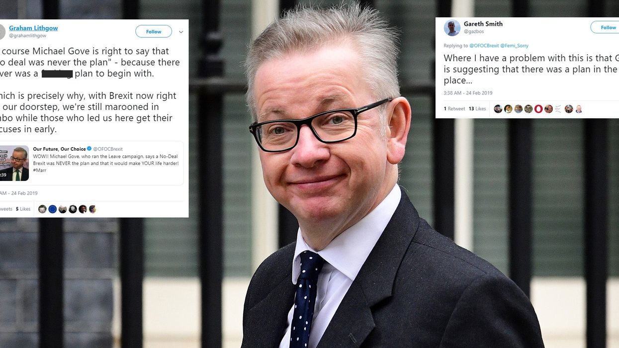 Michael Gove admits no-deal Brexit could make food more expensive. Yes, really