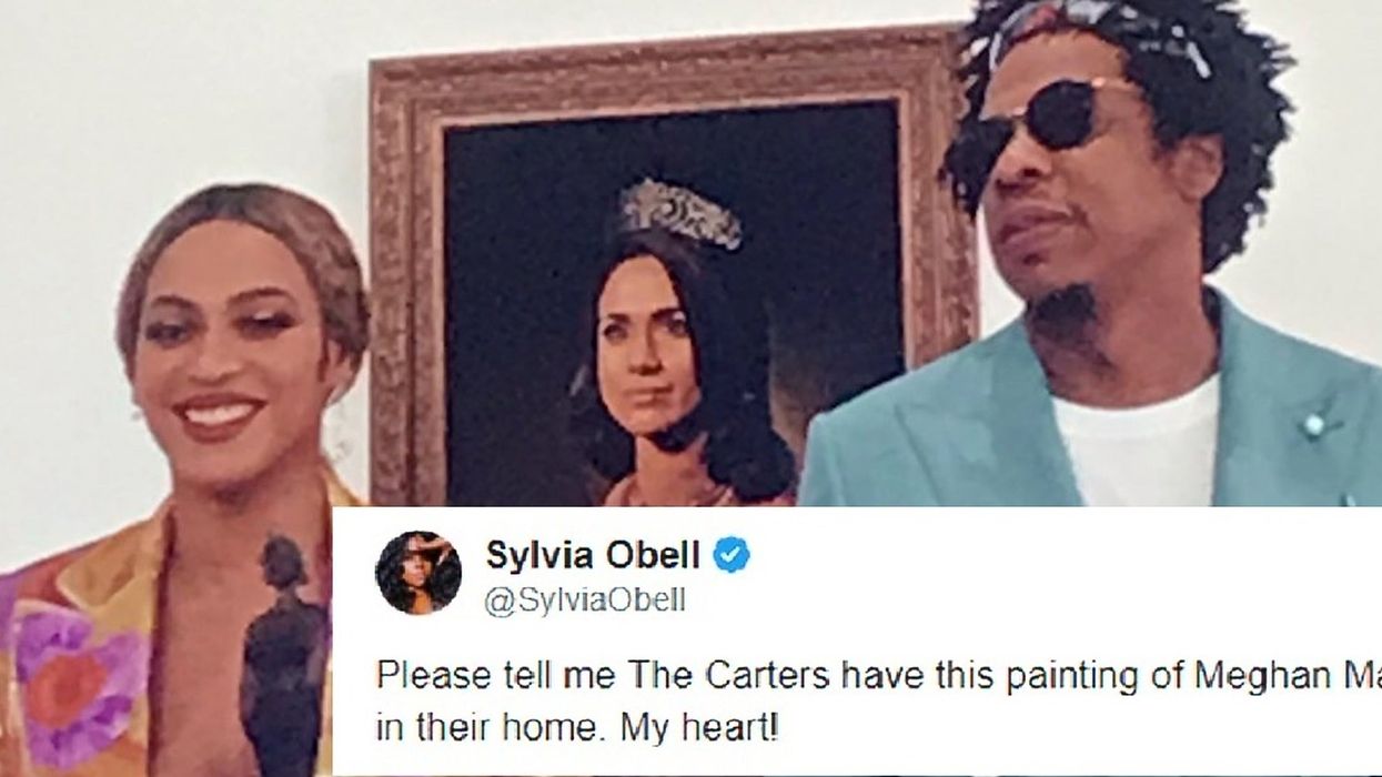 Brit awards: Beyoncé and Jay-Z accepted their award in front of a Meghan Markle portrait and people love it