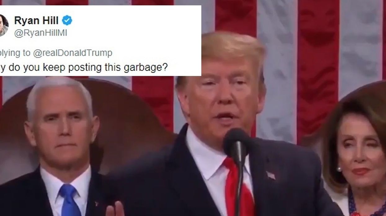 Trump has posted a new version of the State of the Union meme and it's even worse than the original