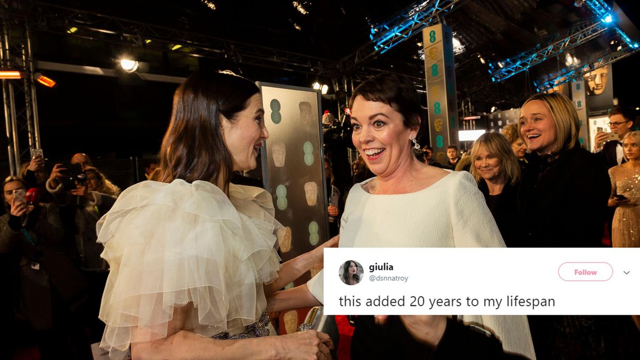 People love this video of Olivia Colman and Rachel Weisz saying ‘gay rights’ at the Baftas