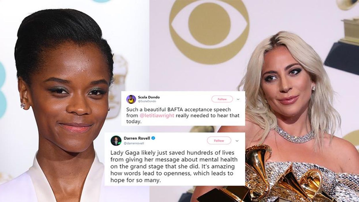 Lady Gaga and Letitia Wright used their awards speeches to talk about mental health and it was perfect