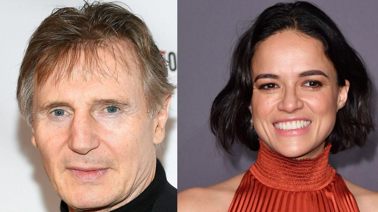 Michelle Rodriguez says Liam Neeson can’t be racist because of the way he kissed Viola Davis in Widows