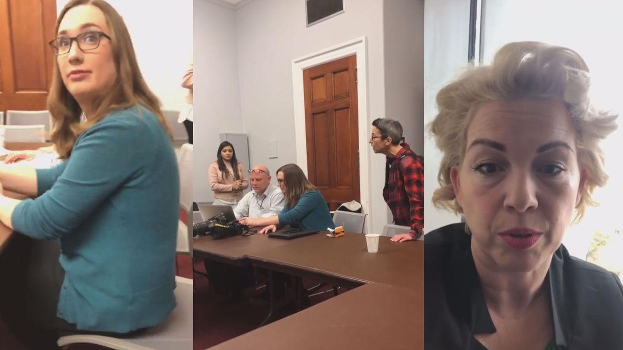Two anti-trans women interrupt meeting and ‘intimidate and bully’ transgender activist Sarah McBride