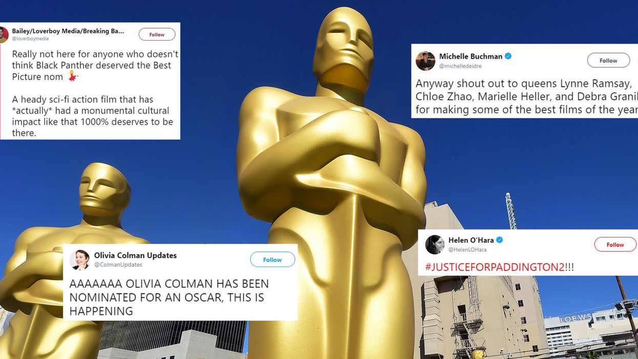 Oscar nominations: 28 of the best reactions as Black Panther is shortlisted but women directors snubbed again