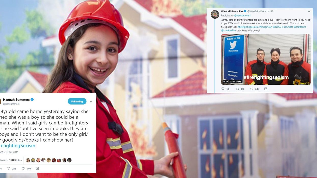Firefighters have the best response to a girl worried she couldn’t join the force